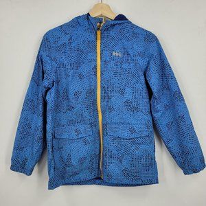 REI Blue Patterned Kids Raincoat Boys 10-12